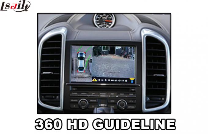 반전 차 후방 사진기 공용영역 주차에 있는 포르쉐 360 RGB