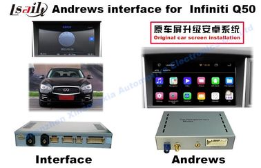 2015년 또는 2016년 Infiniti Q50 안드로이드 차 인터페이스 9-12v 작동 전압