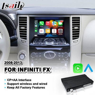 Infiniti FX FX30dS FX35 FX37 FX50 2008-2013 년을 위한 Lsailt 무선 안드로이드 자동 Carplay 공용영역