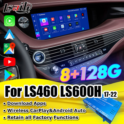 렉서스 LS S500h LS600h LS460 2013-2021용 8GB 안드로이드 인터페이스 유튜브, 넷플릭스, 카플레이, 안드로이드 오토 포함