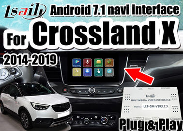 2014-2018 Opel Crossland X Insignia 용 Android 7.1 자동차 비디오 인터페이스 미러 링크 스마트 폰, 이중 창 지원