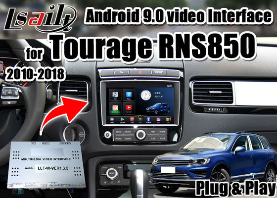 Tourage RNS850 2010-2018 지원을 위한 Lsailt CarPlay 및 Android 멀티미디어 비디오 인터페이스 YouTube, Google Play
