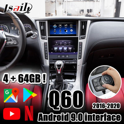 Lsailt 4GB CarPlay/Android Auto 인터페이스, Android auto, YouTube, Netflix, Yandex for Infiniti 2016-now Q50 Q60