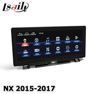 Lexus NX200t 차량용 터치스크린 헥사 프로세서 10.25&quot; Android Auto Wireless Carplay
