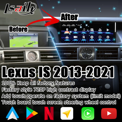 Lexus IS200t IS350 IS300를 위한 10.25in 안드로이드 Carplay 스크린 HDMI