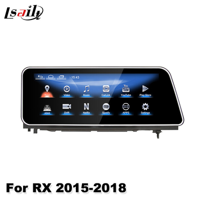Lexus RX350 RX450H RX200T RX용 Lsailt 12.3 인치 안드로이드 차량용 멀티미디어 Carplay 화면