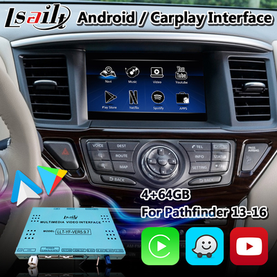 무선 Carplay 안드로이드 자동을 가진 Nissan Pathfinder R52를 위한 Lsailt 안드로이드 영상 공용영역