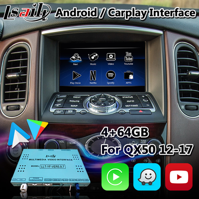 무선 안드로이드 오토와 인피니티 QX50을 위한 인피니티 카플레이 박스, 안드로이드 GPS 네비게이션 인터페이스
