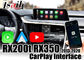 Lexus RX200t RX350 RX450h 2013-2020용 무선 Carplay 인터페이스 유선 Android 자동