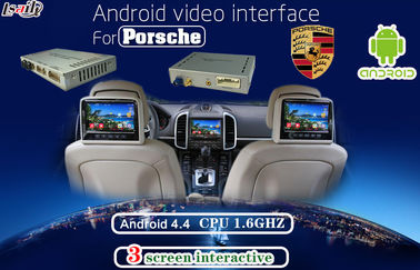 Porsche PCM 4.0용 멀티미디어 Android 자동 인터페이스, 헤드레스트 모니터 디스플레이 지원