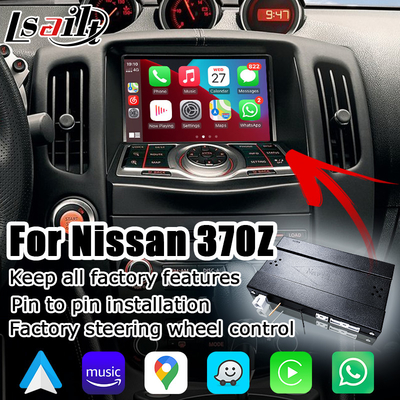 Lsailt 무선 Carplay 안드로이드 자동 인터페이스 닛산 370z Fairlady Z IT08 08IT 일본 사양 포함
