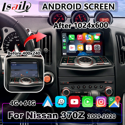 Lsailt 7 인치 닛산 370Z를 위한 안드로이드 멀티미디어 영상 공용영역 Carplay 스크린