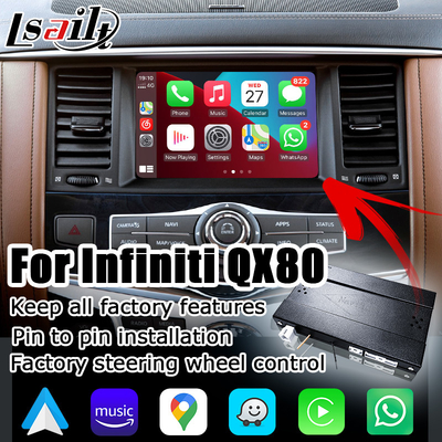 인피니티 QX80 OEM 방식 안드로이드 오토 무선 전신 카플레이 업그레이드 솔루션 적합한 오스트레일리아