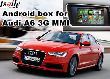 Audi A6 S6 비디오 인터페이스 미러 링크 백미러 Gps 자동차 내비게이션 장치 쿼드 코어 1.6 Ghz Cpu