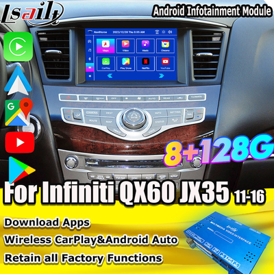 인피니티 QX60 JX35 2011-2020 통합 무선 카플레이, 안드로이드 오토용 안드로이드 멀티미디어 인터페이스