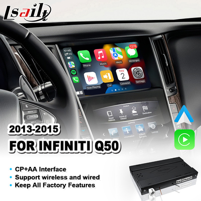 2013-2015 인피니티 Q50용 무선 안드로이드 오토 카플레이 통합 인터페이스