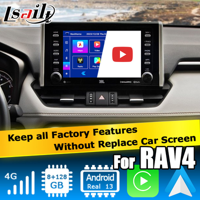 8+128GB 안드로이드 13 카플레이 안드로이드 인터페이스 For Toyoat RAV4 2019 To Present 터치 N Go 3