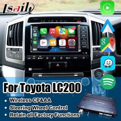 랜드 크루저 200 2013-2021용 플러그 앤 플레이 Apple CarPlay 인터페이스, 다국어 지원, 360 카메라, 후방 카메라 지원