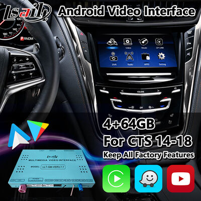 2013-2019 캐딜락 CTS CUE 시스템용 Lsailt 안드로이드 GPS 내비게이션 비디오 인터페이스 (카플레이 포함)