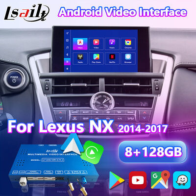 렉서스 NX300h NX200t NX F-스포츠 터치패드 제어 2014-2017용 Lsailt 안드로이드 멀티미디어 비디오 인터페이스