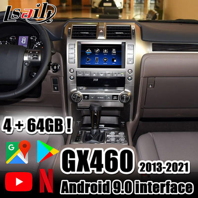 CarPlay, Android Auto, YouTube, Waze, NetFlix 4+64GB가 포함된 GX460용 Lsailt PX6 Lexus 비디오 인터페이스