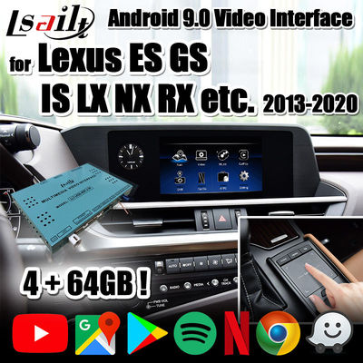 YouTube, NetFlix, Waze NX LX GX RX LC CT RC LS가 있는 Lexus용 4GB CarPlay/Android 멀티미디어 인터페이스
