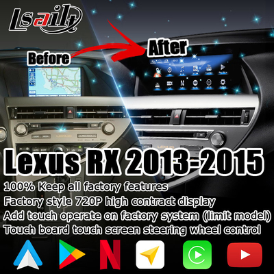 RX350 RX450h를 위한 10.25 인치 렉서스 안드로이드 화면 DSP 조정 라이세일트