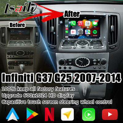 Infiniti G37 G25를 위한 GPS 항법 닛산 멀티미디어 인터페이스 안드로이드 Carplay 1.8G