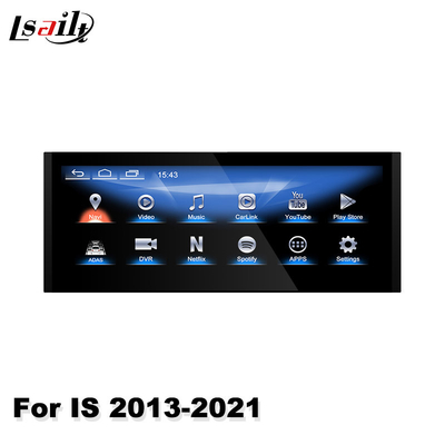 Lsailt 10.25 인치 자동차 멀티미디어 안드로이드 Carplay 화면 렉서스 IS350 IS200T IS300H IS250