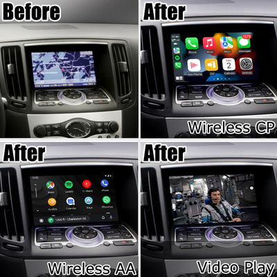 인피니티 G37 G25 Q40 Q60 370GT 스카이라인 08IT용 무선 carplay 안드로이드 자동 모듈