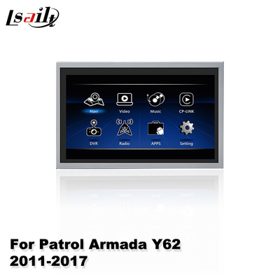 무선 안드로이드 자동 Carplay와 닛산 순찰 Y62 2011-2017에 대한 Lsailt 자동차 멀티미디어 화면