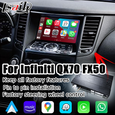 Infiniti FX35 FX37 FX50 QX70용 무선 carplay 안드로이드 자동 인터페이스 상자