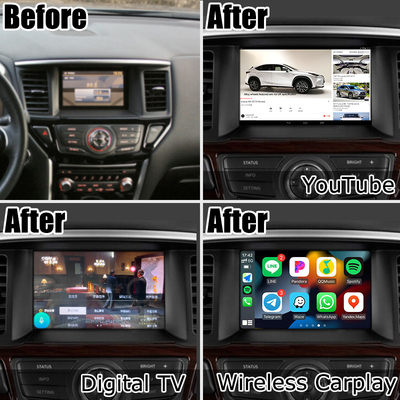 Nissan Pathfinder R52 Android 멀티미디어 화면 업그레이드 IT06 06It 시스템 carplay