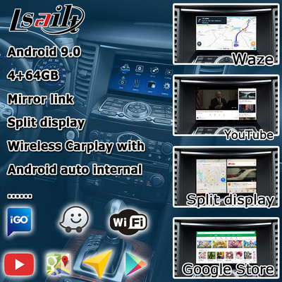 인피니티 QX70 FX35 FX37 HD 화면 업그레이드 무선 카플레이 안드로이드 오토 IT06