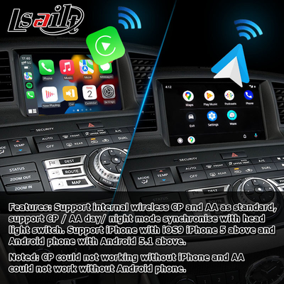 Infiniti M35 M45 Nissan Fuga HD 멀티 핑거 터치 스크린 업그레이드 carplay android 자동 비디오 인터페이스