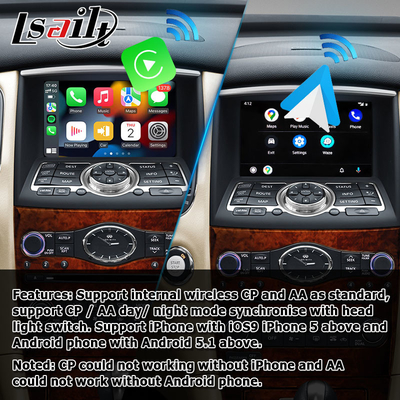 인피니티 QX50 EX EX35 EX25 EX37 닛산 스카이라인 크로스오버 안드로이드 HD 스크린 카플레이 안드로이드 자동 업그레이드w