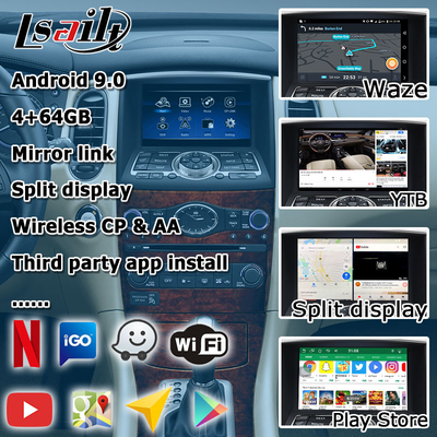인피니티 QX50 EX EX35 EX25 EX37 닛산 스카이라인 크로스오버 안드로이드 HD 스크린 카플레이 안드로이드 자동 업그레이드w