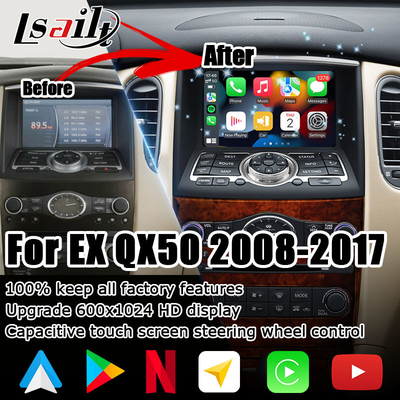 인피니티 QX50 EX EX35 EX25 EX37 닛산 스카이라인 크로스오버 안드로이드 HD 스크린 카플레이 안드로이드 자동 업그레이드w