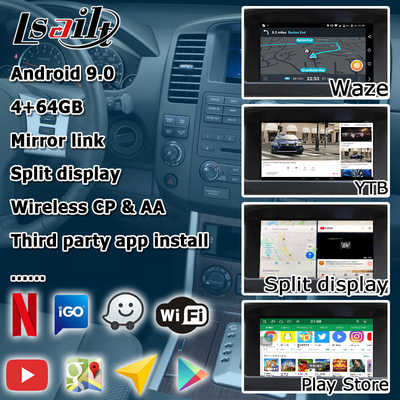 Nissan Pathfinder R51 carplay android auto용 HD 멀티 핑거 터치 스크린 업그레이드