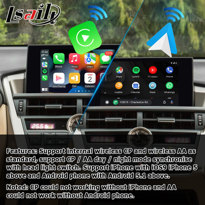 Lexus NX 무선 carplay 안드로이드 자동 화면 미러링 프로젝션 인터페이스 NX300g NX200t