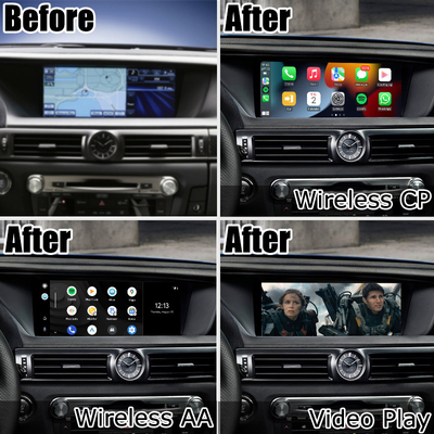 Lsailt의 Lexus GS450h GS350 GS200t용 무선 carplay 안드로이드 자동 인터페이스