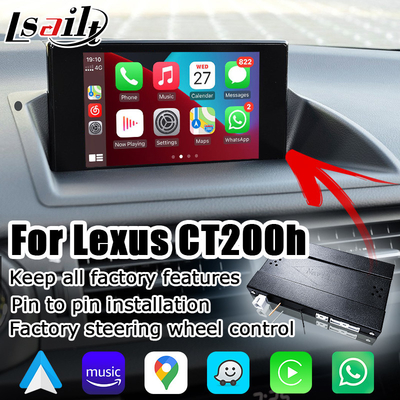 Lexus CT200h CT 무선 carplay 안드로이드 자동 인터페이스 화면 미러링 프로젝션