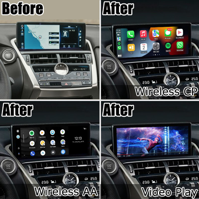 Lexus NX300 NX300h 2018 2021 무선 carplay 안드로이드 자동 인터페이스 박스