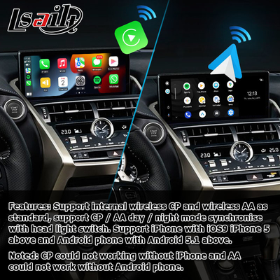 Lexus NX300 NX300h 2018 2021 무선 carplay 안드로이드 자동 인터페이스 박스
