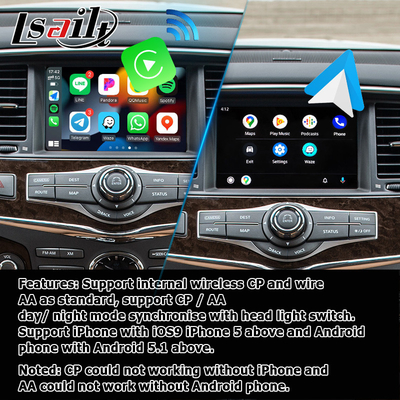 인피니티 QX80 QX56 Z62 carplay 안드로이드 자동 멀티 핑거 HD 터치 스크린 업그레이드 IT08