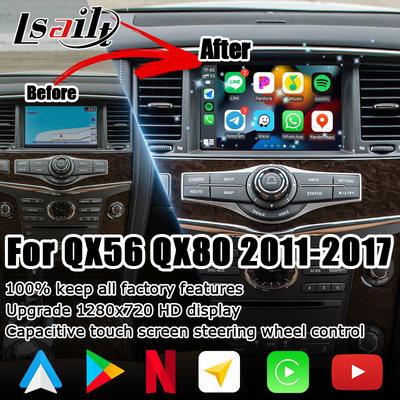 인피니티 QX80 QX56 Z62 carplay 안드로이드 자동 멀티 핑거 HD 터치 스크린 업그레이드 IT08