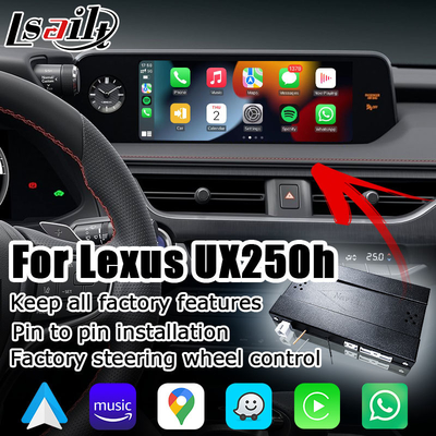 멀티미디어를 반영하는 렉서스 UX200 UX350h 무선 전신 카플레이 안드로이드 오토 스크린