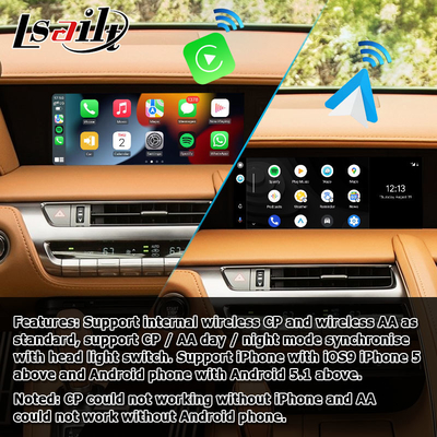 렉서스 LC LC500 LC500h 무선 전신 안드로이드 오토 카플레이 매체 인터페이스 지지 스크린 동사
