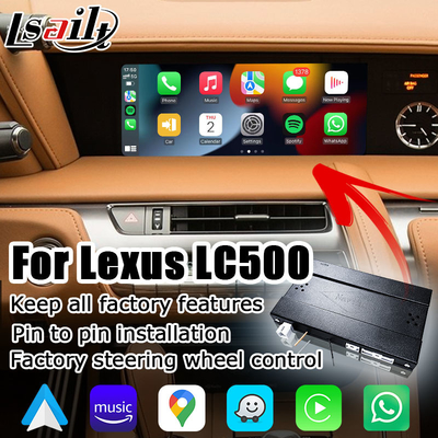 렉서스 LC LC500 LC500h 무선 전신 안드로이드 오토 카플레이 매체 인터페이스 지지 스크린 동사