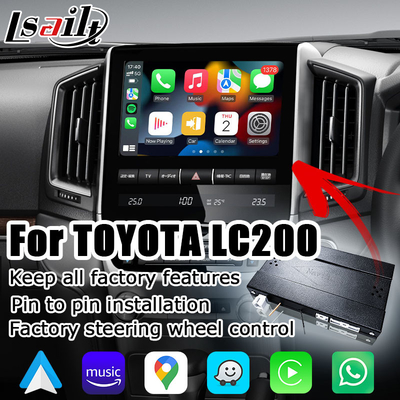 토요타 랜드크루저 LC200 OEM 방식 무선 전신 카플레이 안드로이드 오토 멀티미디어 인터페이스 업그레이드